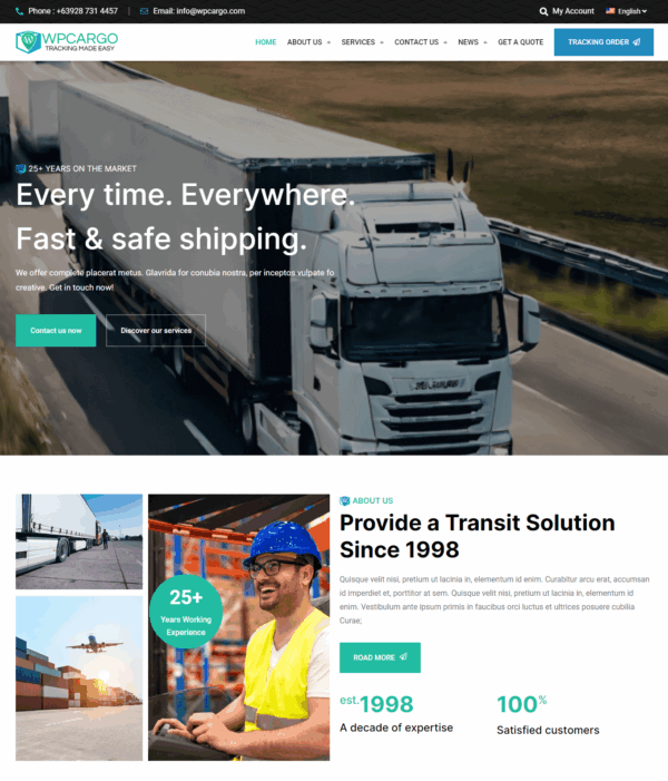 WPCargo Theme Pro 2024