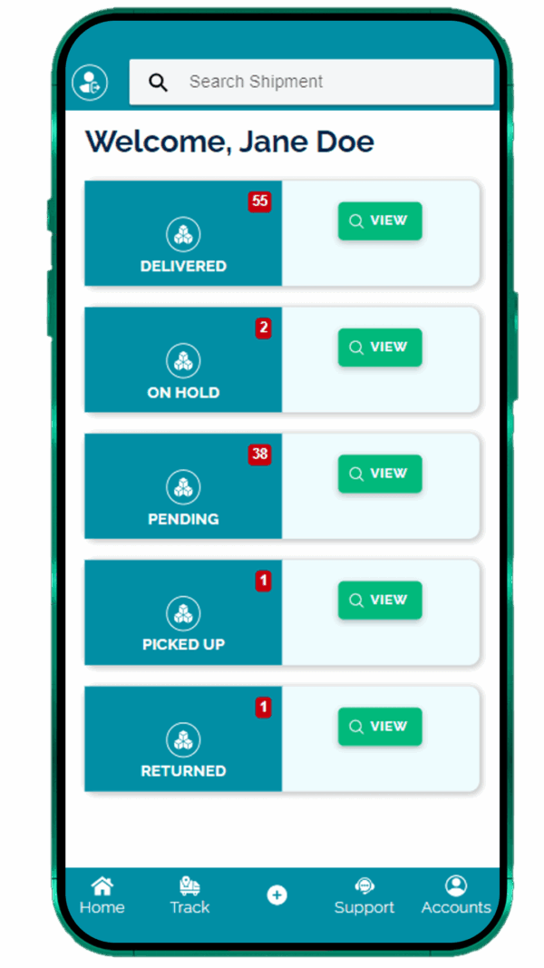 WPCargo Customer Mobile APP - Customer Book, Track & Trace, Account Mobile App - Image 5