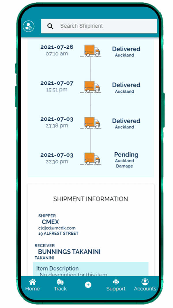 WPCargo Customer Mobile APP - Customer Book, Track & Trace, Account Mobile App - Image 9