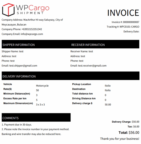 WPCargo Invoice Addon - Image 5